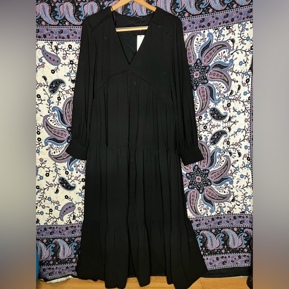 Zara NWT maxi lace dress - Picture 1 of 4